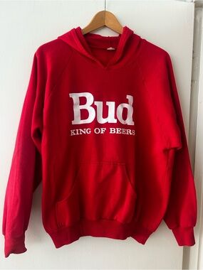 Vintage Budweiser Red Logo Hoodie